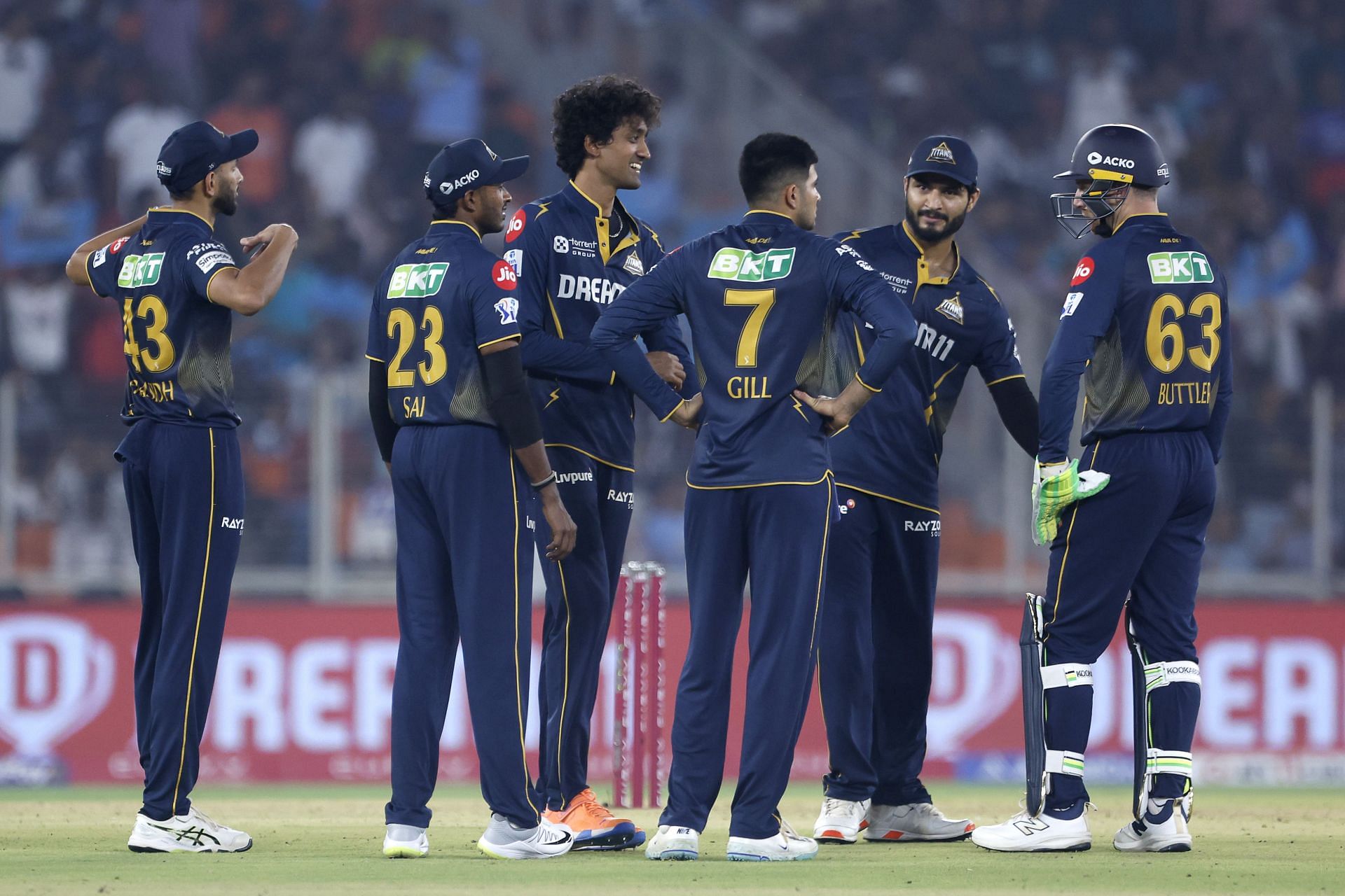 Gujarat Titans lost their opening contest by 11 runs. Source: Getty